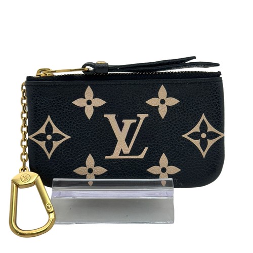 Pochette monogramma bicolore